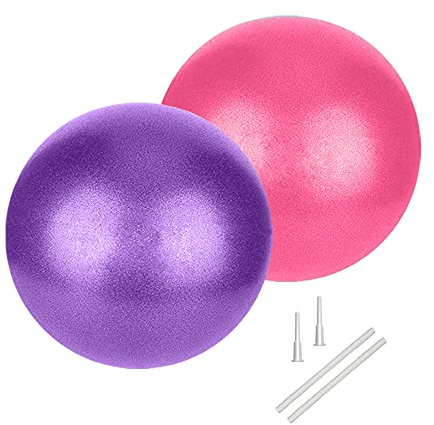 Palla Pilates Piccola, 25 cm Fitball Softball da Fitness, Soft Fit Ball Pallone Palloni Attrezzi per Yoga Ginnastica Fisioterapia Ritmica Gravidanza Casa Bambina ( Formazione Base & Migliora Saldo )