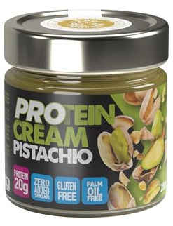 Crema Proteica al Pistacchio Siciliano 200g - Alta in Proteine, 15% Pistacchio di Sicilia, Senza Zuccheri Aggiunti - Gusto Intenso e Cremoso, Artigianale - Donna Sikelia