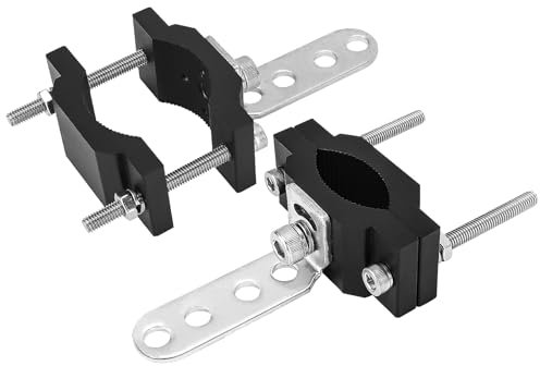 Chelhead Supports de Montage pour Colliers de Serrage pour Tube de Moto pour Cage de Sécurité de 18-52mm, Support de Phare de Moto Avec Extension pour éclairage LED Tout-terrain