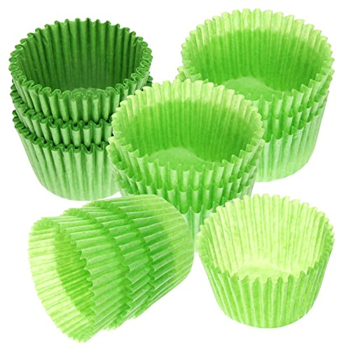 Cabilock 1000 Piezas de Moldes de Papel de Gran Tamaño para Tartas Verdes Decoración para Magdalenas Y Magdalenas del Día de San Patricio