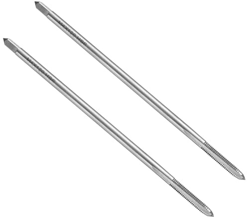 QUARKZMAN 2 Stück HSS Gewindebohrer, M4 x 0,7, 120mm Extra Lang Metric Gewindeschneider, Rechtsgewinde