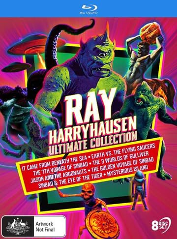 Ray Harryhausen: Ultimate Collection - 8-Disc Box Set ( It Came from Beneath the Sea / Earth vs. the Flying Saucers / The 7th Voyage of Sinbad / The 3 Worlds of Gulliver / Jason and the Argo (Blu