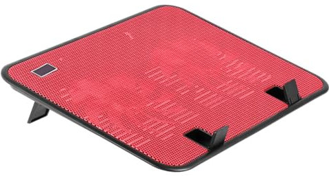 Mikikit Base Refrigeración Portátil Ventiladores Enfriador Laptop USB Externo Almohadilla Enfriamiento Soporte Delgado Panel Metálico