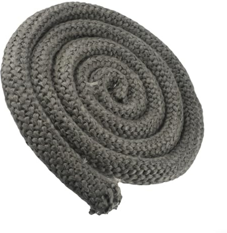 Todikaper Black Stove Fire-Rope Wood Burning Stove Door Seal 25mm 2m Length Fiberglass Log Burner Rope for Fireplaces Chimneys
