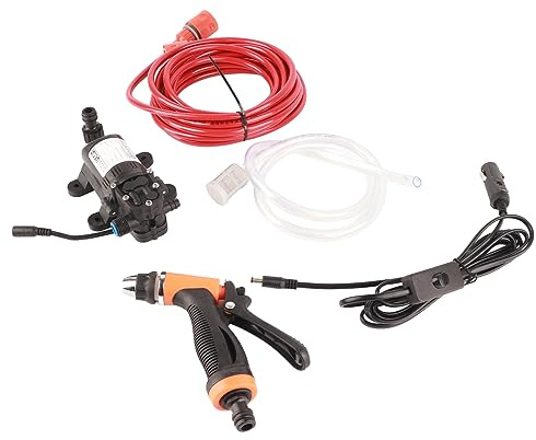 Generic Juego de Pistola Pulverizadora con Bomba de Agua para Lavadora de Coches Eléctrica de Alta presión: Adecuado para Limpiar Coches, Aires Acondicionados y Ventanas