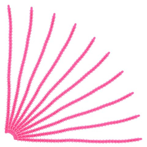 LALAFINA Rizadores de Pelo de Silicona Flexibles y Fáciles de Agarrar, 10 Piezas para Peinado DIY y Uso Familiar Varillas para Rizar Cabello Largo en Espiral