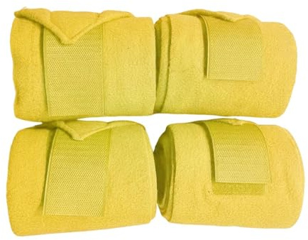 Bandages Pour Jambes De Cheval 4 Pièces Bandages Élastiques pour Chevaux | 249 cm Accessoires Équestres Doux avec Protège-pour le Bandage pour la Marche, l'Entraînement et le Saut