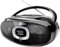 Radio mit CD-Player • USB • MP3 • UKW-Radio • Kopfhöreranschluss • Boombox • Stereo Lautsprecher • Netz- / Batteriebetrieb • Tragbar • Schwarz • Dual P 390