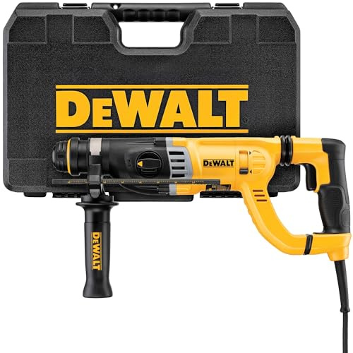 DEWALT SDS Rotary Hammer Drill, Vibration Control Shocks, 115 Volts, Corded (D25263K)