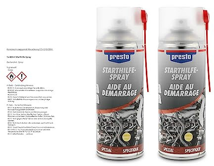2 x 400 ml spray para ayuda de Presto Starter Arranque Spray Starter Spray Start Pilot
