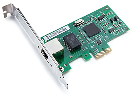 10Gtek® 10/100/1000Mbps Gigabit Ethernet PCI Express NIC Scheda di Rete| Intel(R) 82573 Controller| Ethernet Server Converged Network Adapter| Single RJ-45 Port| per Windows Server/Freebsd/VMware