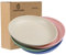 Greentainer Unbreakable Plastic Dinner Plates - Set of 4 Dessert Plates,Microwave and Dishwasher Safe/Lightweight Plate for Kids, Children, Toddler & Adult - 7.8‘’