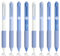 BAYTORY 8 Stück Einziehbare Gelstifte, Kugelschreiber, Druck-Gelschreiber, Ästhetische Stifte, Glattes Schreiben Schwarze Tinte 0.5 mm Feine Spitze für Tagebücher und Planer, Bürobedarf (Blau)