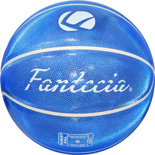 Fantecia Basketball Mit Reflektierender Oberfläche, Größe 7, Für Outdoor, Erwachsene Und Jugendliche - Mit Pumpe