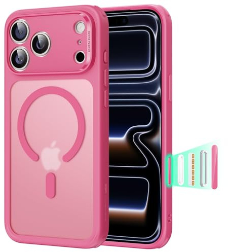 ESR Cover MagSafe per iPhone 17 Pro Max, Controllo Fotocamera, Rosa Opaco