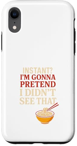 Ramen Bar Real Ramen Tonkotsu Bouillon Cadeau pour Amoureux Coque pour iPhone XR