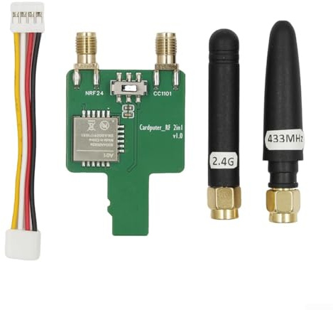 CC1101 - Modulo 2 in 1 per M5Stack Cardputer, 433 MHz RF con cavo Groove e due antenne, firmware Bruce adatto per comunicazioni dati stabili nel campo di test e misurazione