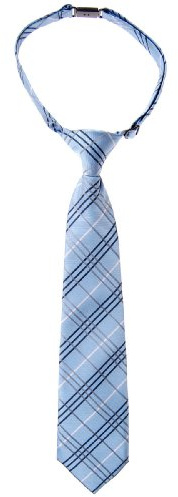 Retreez Corbata Pre-atada de microfibra con estampado a cuadros para niño Azul - 4-7 años