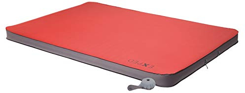 Exped Megamat Duo 10 Lw+ Rot - Komfortable selbstaufblasende Allzweck Doppel Schlafmatte, Größe 197 cm - Farbe Ruby Red