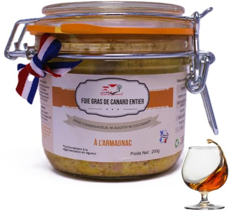 Entenleber Foie Gras mit Aromen – Französische Feinkost – Verschiedene Größen – Relais Gourmet | Armagnac 200 g