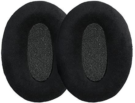 kwmobile 2X Velours Ohr Polster für Sennheiser HD600 / HD650 / HD545 / HD580 Ohrpolster - Ersatz Ohrpolster - Kopfhörer Ersatzteile - Kopfhörer Ersatzpolster für Over Ear Headphones