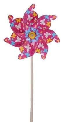 TrendLine Windrad Bunt Ø ca. 30 cm Windspiel Standhöhe: ca. 74 cm Windspirale