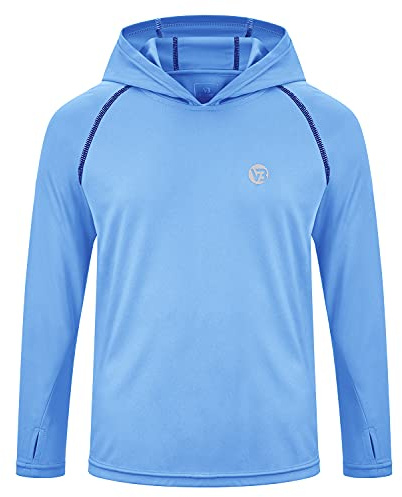 Kid’s Fishing Shirts UV Sun Shirt Quick Dry Hooded Rash Guard Thumb Hole