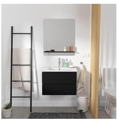 MOB-IN Meuble Simple Vasque 60cm Sorrento + Vasque | Avec vasque
