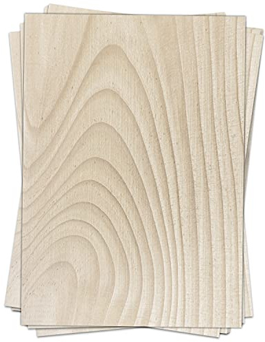 50 Blatt Briefpapier (A4) | Holz Look 3 | Motivpapier | edles Design Papier | beidseitig bedruckt | Bastelpapier | 90 g/m²