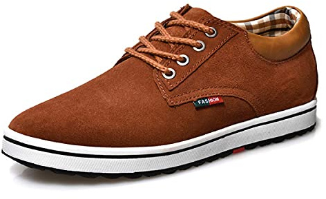 Meidiastra Zapatos de Ascensor de Altura Invisible para Hombre, Transpirables, con Cordones, de Moda, Zapatos de Vestir de Oxford, Zapatos de Vestir Casuales - 2.36 Pulgadas más Alto