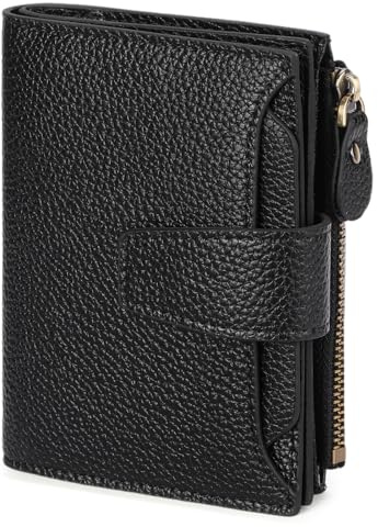 SENDEFN Portafoglio Donna in Pelle Vera Piccolo Portamonete Cute con Cerniera 14 Carte Portafoglio Donna Pelle con Tanti Scomparti