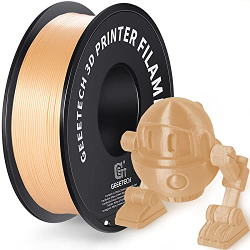 GEEETECH Upgrade PLA-Filament für 3D-Drucker 1,75mm +/- 0,02mm New Sand Gold, Spule 1kg