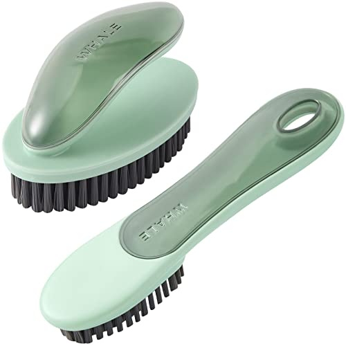 Ganganmax Scheuerbürsten zur Reinigung von Fleckenbürste, Wäschereinigungsbürste, weiche Wäschebürste, Schuhbürste, Sneakerbürste, Kleidung, Stoff, Scheuerbürste, Wäsche-Scheuerbürste, 2 Stück