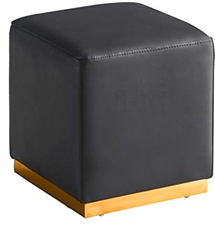 HAPPLiGNLY Ottomane, Fußhocker, Schuhwechselhocker, Aufbewahrungshocker, quadratischer Fußhocker, Leinen-Fußhocker, Ottomane für das Schlafzimmer, Ottomane für das Wohnzimmer, Eule-30 x 30 x