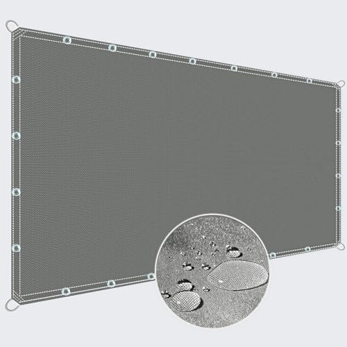 ZQXFZ Sonnensegel Balkon 150x200cm Sonnenschutz Balkon Sichtschutz Gartenzaun Balkonverkleidung Sichtschutz -Grau.