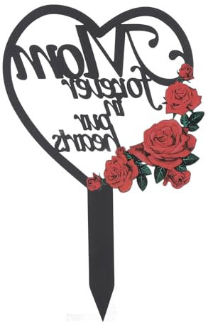 Decorazione del Palo della Tomba di Syrisora, Marcatore Commemorativo della Tomba di Ferro a Forma di Cuore di Simpatia per il Cortile del Cimitero