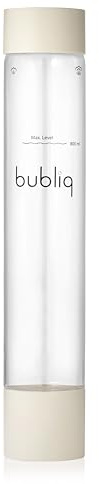 Flasche für bubliq drink carbonator, Wassersprudler Flasche, Beige, 1 Liter, elegantes & schlankes Design, BPA-frei
