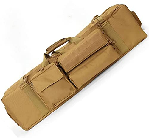 ANSNOW Langer Gewehrkoffer, Taktische Doppel-Waffentasche – Weicher Waffenkoffer Für Gewehre, Karabiner-Schusswaffen-Range-Tasche Mitenaufbewahrung, Gepolsterter Schrotflinten-Tragekoffer Für Die Sc