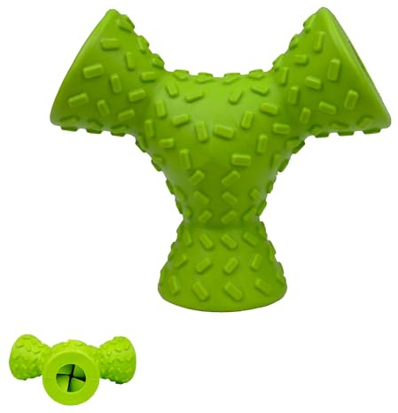 Ancol Orva Tuff Stuff Mental Enrichment Textured Treaty Triangle Toy for dispensing dog treats