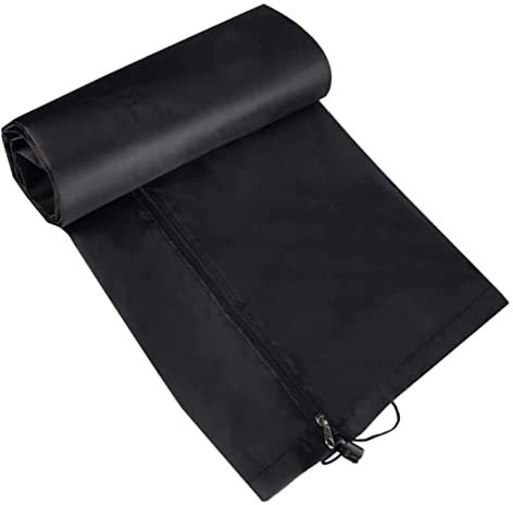 TINEASUR Funda Para Tendedero Giratorio 210d Oxford Para Jardín y Exterior, Protector De Secadora Rotativa Compacto Negro 16x16x168 Cm Resistente Lluvia y Viento