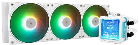 Thermalright FW PRO 360 ARGB White-360mm AIO CPU Liquid Cooler,IPS LCD Screen