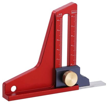Startseite Holzbearbeitung Aluminium Tiefenmesslineal Magnetisches Höhenmessgerät Werkzeug Holzbearbeitung Aluminium Höhenlineal Typ 2