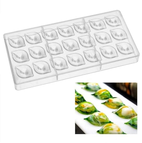 Valink Transparente Polycarbonat-Schokoladenform, Starre Polycarbonat-Schokoladenformen, Selbstgemachte Süßigkeiten, Süßigkeitenform, Tablett für Hochzeit, Geburtstag, Backform (B)