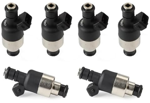 Qsnfda Auto Einspritzdüse Für Isuzu Für Trooper 3.2L V6 Für Rodeo 3.2L V6 Set Von 6 Stück Kraftstoff Injektor Düse 17089625 17087325 17105094 8171049600 Auto Einspritzventil