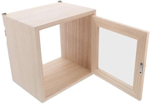 Alipis Porta Posta Da Parete Con Serratura Contenitore Per Latte Esterno Resistente Alle Intemperie Cassetta Postale Rustica in Legno Per Pacchi e Giornali