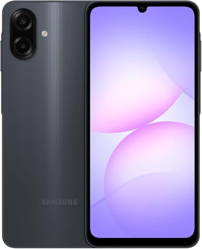 Samsung Galaxy A07 LTE (Versione Internazionale) Smartphone, 256 GB di Archiviazione, 8 GB di RAM, Doppia SIM, Processore a 6 nm, Ampio Display, 6 Aggiornamenti del Sistema Operativo, Nero