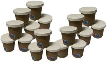 DPdantepellacani OFFERTA 100 PZ BICCHIERE DI CARTA AVANA 4 oz TAZZINA CAFFE' + 100 PZ COPERCHI IN CARTONCINO PER ASPORTO TAZZINE BICCHIERINI ESPRESSO 100 ml / 120 ml