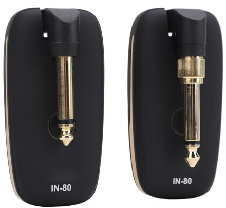 VGEBY de Micrófono de Guitarra Inalámbrico Versátil, 7 Canales, Transmisión de 30-50 M para Guitarristas, Negro