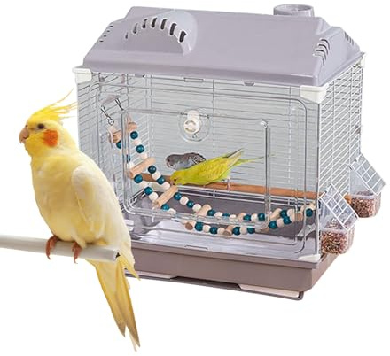 Resebur för Fågel - Andningsbar Flyktsäker Bärbar Transport Bur För Fåglar | Liten Bärbar Fågeltransport För Kanariefåglar Och Parakiter, Nymfkakadua Lovebird Conures Inomhus Utomhus Resa