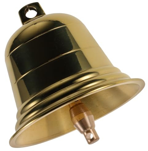 FOMIYES Campanillas de Metal, Campana Colgante de Cobre Dorado Artesanía Delicada, Timbres de Puerta y Decoración Hogar, Obsequio